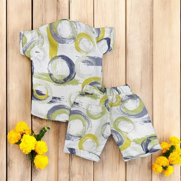 Green_Cotton_Mix_Printed_Co-Ord_Sets_For_Boys
