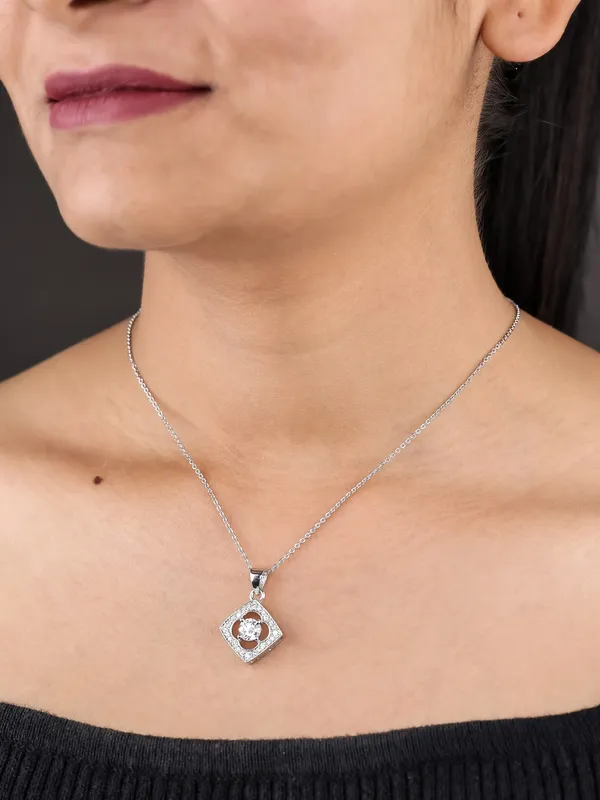 Silver_Plated_Fancy_Necklace_With_Pendant_For_Women