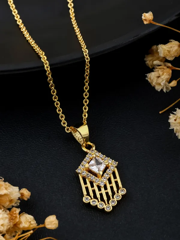Golden_Plated_Fancy_Necklace_With_Pendant_For_Women