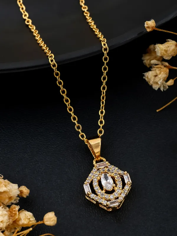Golden_Plated_Fancy_Necklace_With_Pendant_For_Women