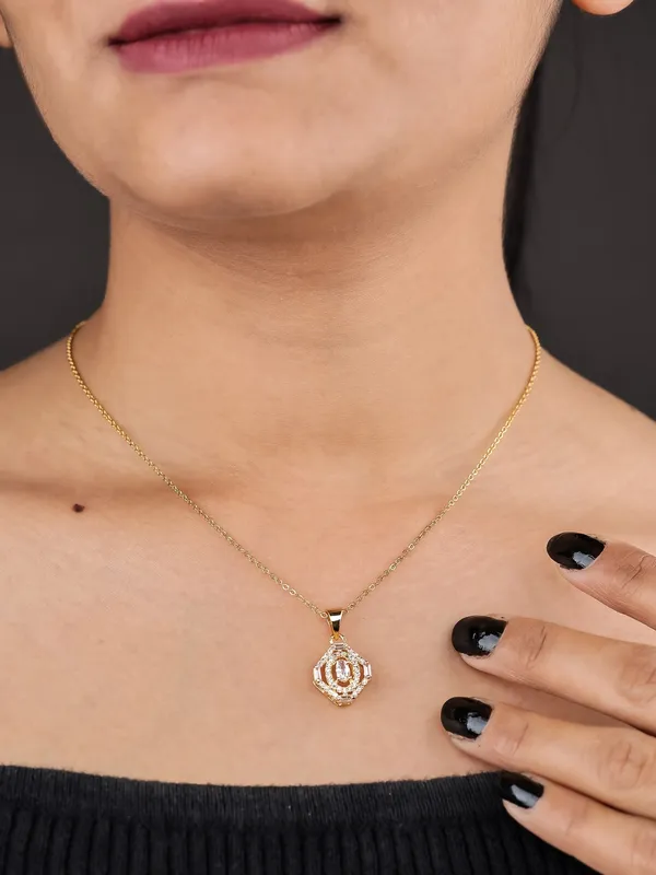 Golden_Plated_Fancy_Necklace_With_Pendant_For_Women