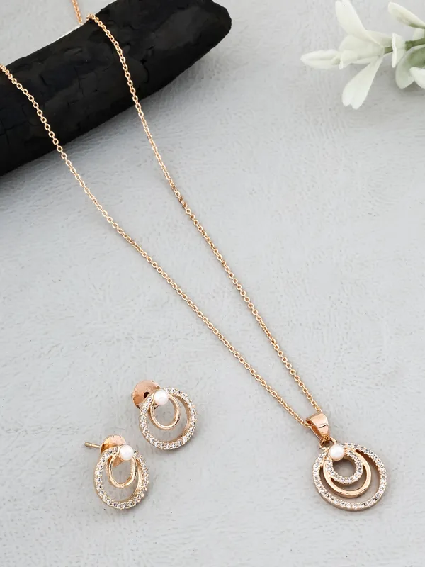Golden_Plated_Earings_With_Pendant_For_Women