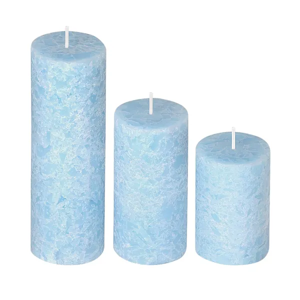 Set_of_3_Multi_Candles_Fragrance_Pillar_Candles_Marble_Finish_(Maldives_Fragrance),_Paraffin_Wax