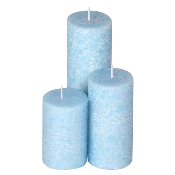 Set_of_3_Multi_Candles_Fragrance_Pillar_Candles_Marble_Finish_(Maldives_Fragrance),_Paraffin_Wax
