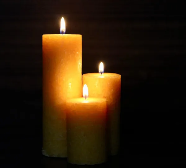 Set_Of_3_Orange_Candle_Fragrance_Pillar_Candles_Marble_Finish_(Sandalwood_Fragrance)