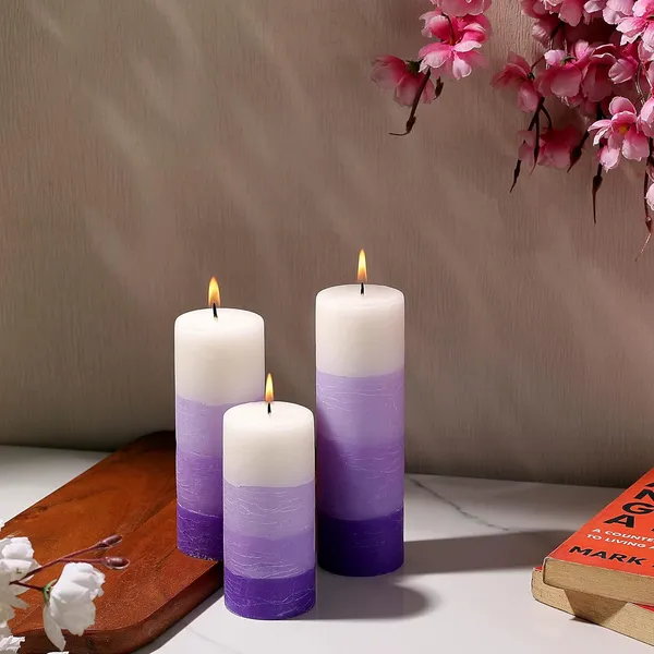 Set_of_3_Purple_Candle_Fragrance_Pillar_Candles_Shade_Finish_(Purple_-_Lavender)_5_X_15_Cm
