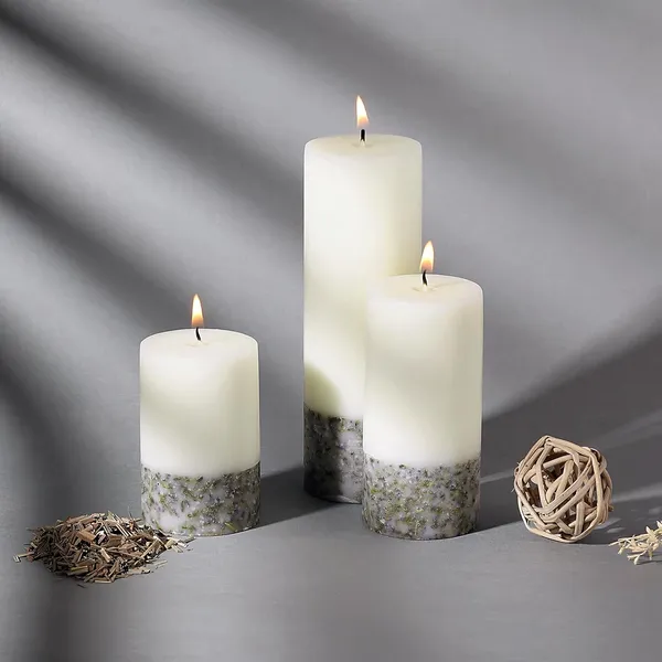 Set_of_3_Multi_Candles_Fragrance_Pillar_Candles_Marble_Finish_(White_Lavender_Petals)