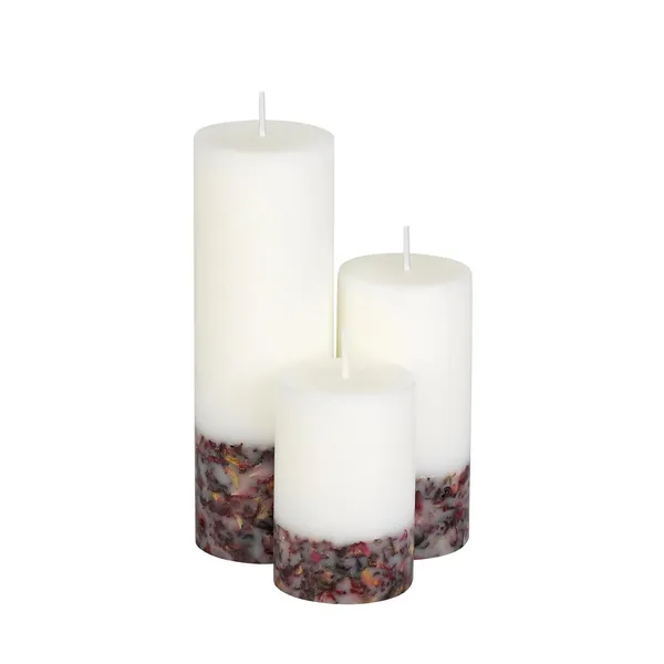 Set_of_3_Multicolor_Candles_Fragrance_Pillar_Candles_Marble_Finish_(Rose_Petals)