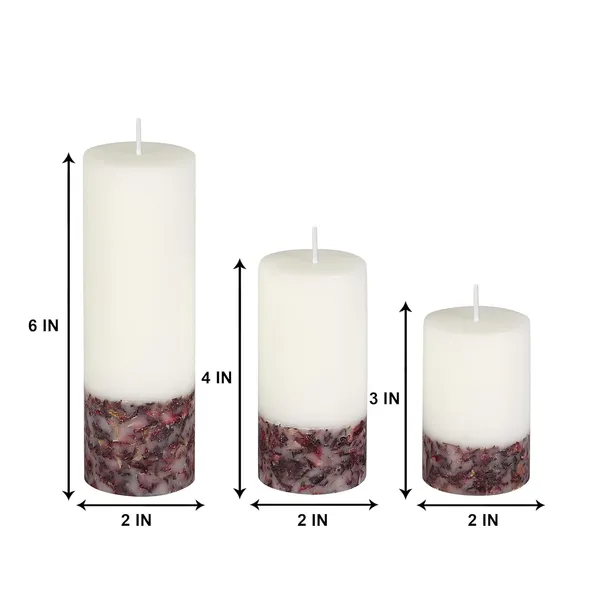 Set_of_3_Multicolor_Candles_Fragrance_Pillar_Candles_Marble_Finish_(Rose_Petals)
