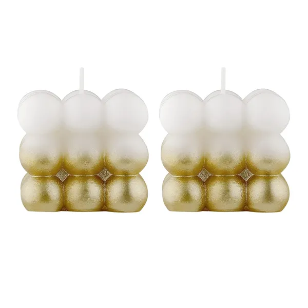 Pack_of_2_Golden_Candles_Paraffin_Wax_Golden_Lacqeur_Bubble_Cube_Candle
