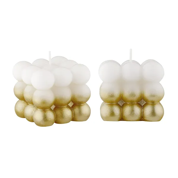 Pack_of_2_Golden_Candles_Paraffin_Wax_Golden_Lacqeur_Bubble_Cube_Candle