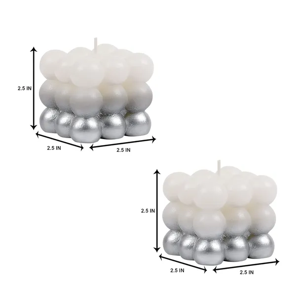 Pack_of_2_Silver_Candles_Paraffin_Wax_Golden_Lacqeur_Bubble_Cube_Candle
