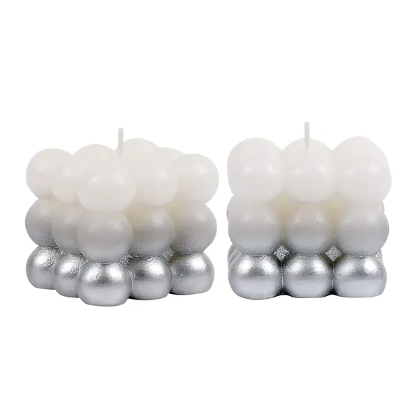 Pack_of_2_Silver_Candles_Paraffin_Wax_Golden_Lacqeur_Bubble_Cube_Candle