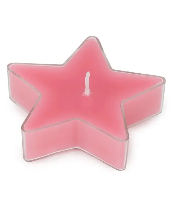 Set_Of_8_Pink_Candles_Star_Shaped_T_Light,_Scented_(Rose)