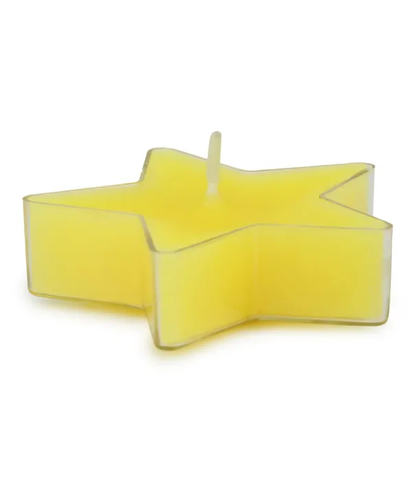 Set_Of_8_Yellow_Candles_Star_Shaped_T_Light,_Scented