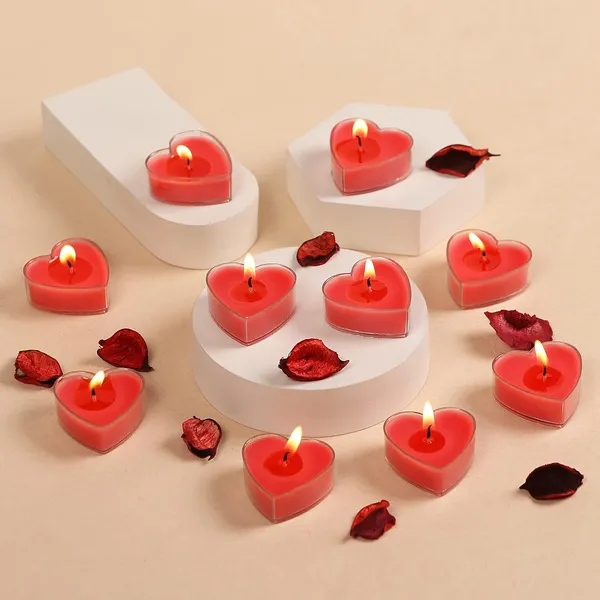 Pack_of_10_Red_Candles_Scented_Heart_Shaped_Tealights_For_Home_Decor(_Rose),_Scented_Wax_Tealight