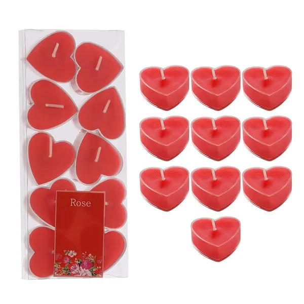 Pack_of_10_Red_Candles_Scented_Heart_Shaped_Tealights_For_Home_Decor(_Rose),_Scented_Wax_Tealight