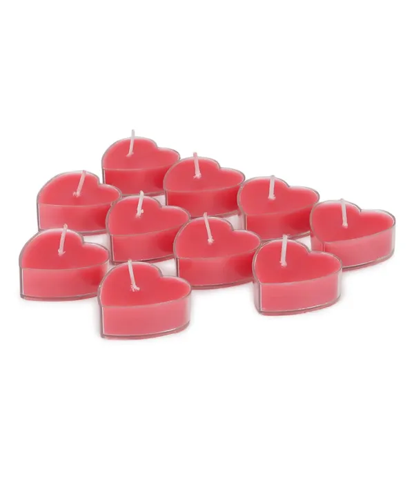 Pack_of_10_Red_Candles_Scented_Heart_Shaped_Tealights_For_Home_Decor(_Rose),_Scented_Wax_Tealight