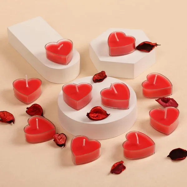 Pack_of_10_Red_Candles_Scented_Heart_Shaped_Tealights_For_Home_Decor(_Rose),_Scented_Wax_Tealight