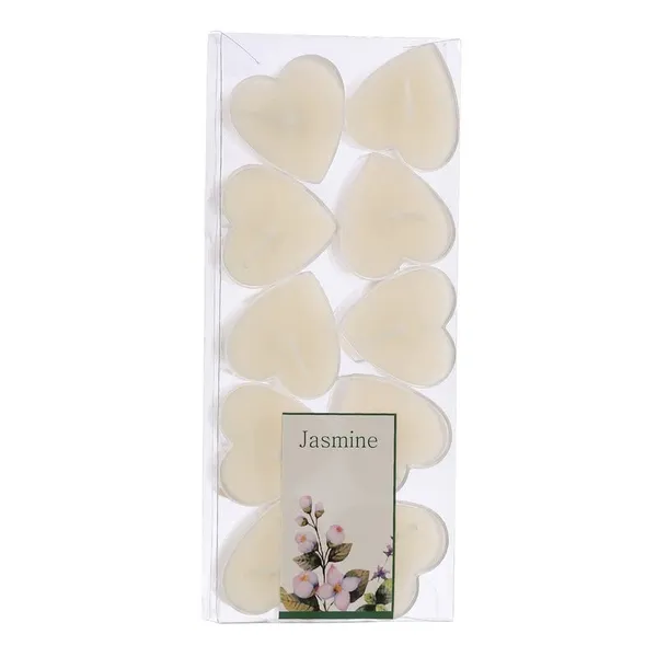 Pack_of_10_White_Candles_Scented_Heart_Shaped_Tealights_For_Home_Decor(White_-_Jasmine),_Scented_Wax_Tealight
