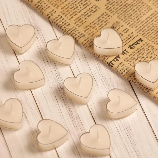Pack_of_10_White_Candles_Scented_Heart_Shaped_Tealights_For_Home_Decor(White_-_Jasmine),_Scented_Wax_Tealight
