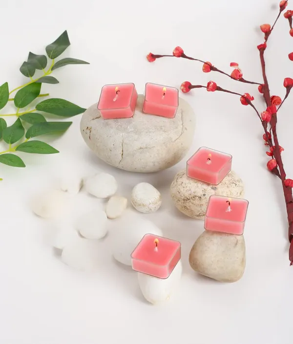 Pack_of_9_Pink_Candles_Scented_Square_Shaped_Tealights_(Rose)