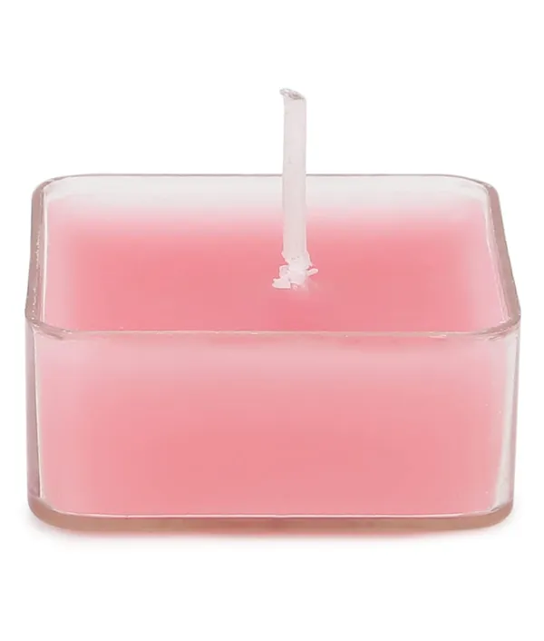 Pack_of_9_Pink_Candles_Scented_Square_Shaped_Tealights_(Rose)