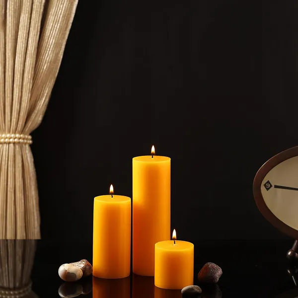 Set_of_3_Orange_Candles_Unscented_Pillar_Candles_2X2,_2X4,_2X6_Inches_Paraffin_Wax_Candles_Home_Decor