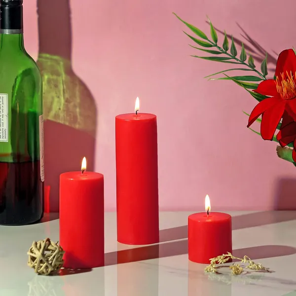 Set_of_3_Red_Candles_Unscented_Pillar_Candles_2X2,_2X4,_2X6_Inches_Paraffin_Wax_Candles_Home_Decor
