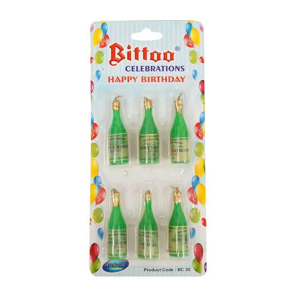 Pack_Of_6_White_Candles_Champagne_Bottle_Candle_Birthday_Candle_Cake_Decoration_Piece,_Green,_18_X_3.5_X_8