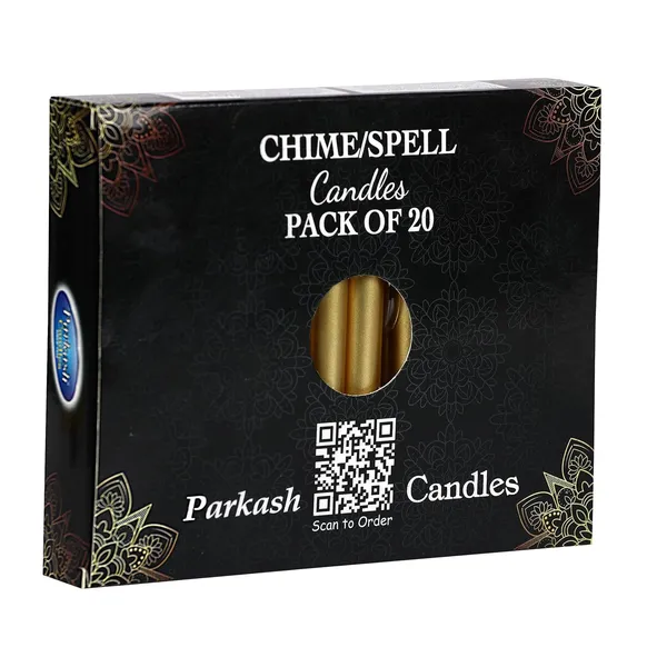 Set_of_20_Gold_Candles_Chime_Candles_Ritual_Spell_CandleUnscented,_Gold_Wax