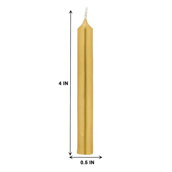 Set_of_20_Gold_Candles_Chime_Candles_Ritual_Spell_CandleUnscented,_Gold_Wax