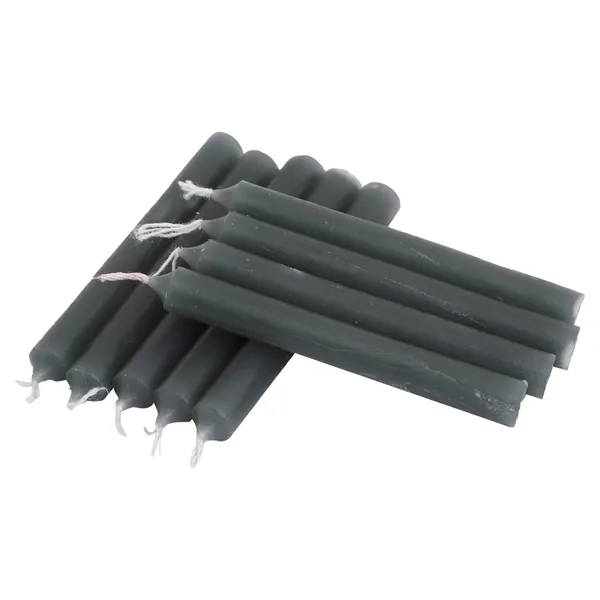 Set_of_20_Grey_Wax_Candles_Chime_Candles_Ritual_Spell_CandleUnscented