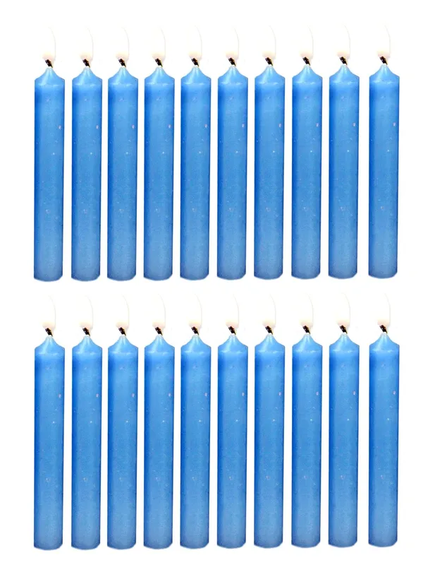 Set_of_20_Light_Blue_Candles_Chime_Candles_Ritual_Spell_CandleUnscented_Wax