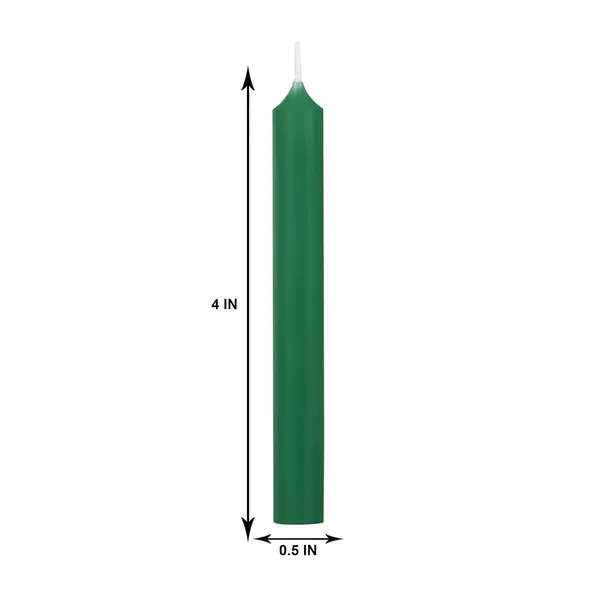 Set_of_20_Green_Wax_Candles_Chime_Candles_Ritual_Spell_Candle_Unscented