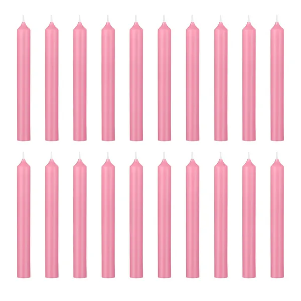 Set_of_20_Pink_Candles_Chime_Candles_Ritual_Spell_CandleUnscented_Wax
