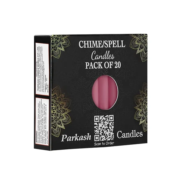 Set_of_20_Pink_Candles_Chime_Candles_Ritual_Spell_CandleUnscented_Wax
