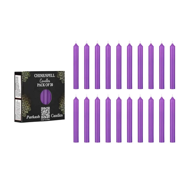 Set_of_20_Purple_Candles_Chime_Candles_Ritual_Spell_CandleUnscented,_Wax