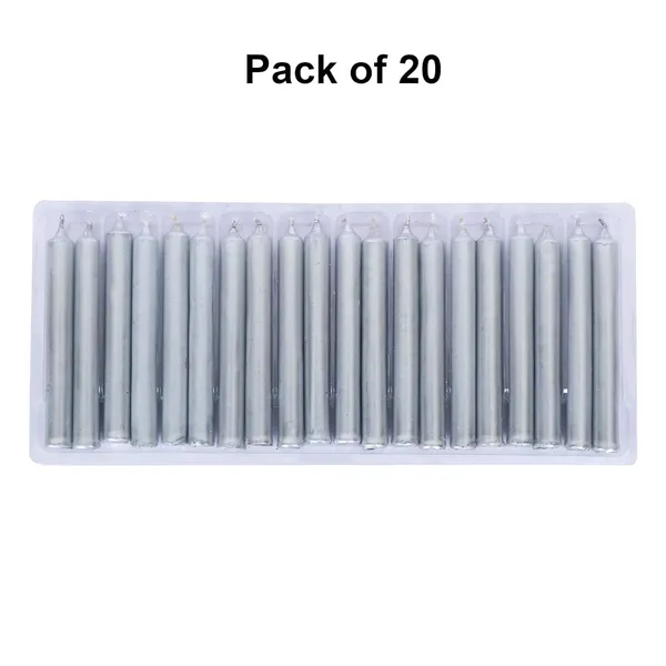 Set_of_20_Silver_Candles_Chime_Candles_Ritual_Spell_CandleUnscented_(Silver),_Wax
