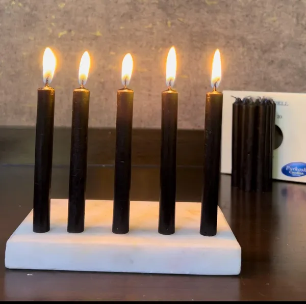Set_Of_40_Black_Candles_Chime_Candles/Stick_Candle/Spell_Candle_Ritual_Spell_CandleUnscented,_Wax