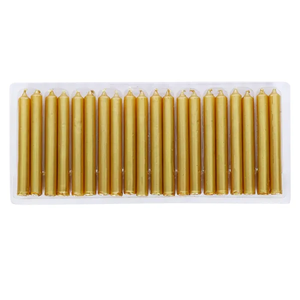 Set_Of_40_Golden_Candles_Chime_Candles/Stick_Candle/Spell_Candle_Ritual_Spell_CandleUnscented,_Wax