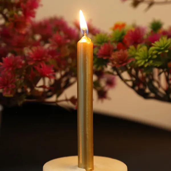 Set_Of_40_Golden_Candles_Chime_Candles/Stick_Candle/Spell_Candle_Ritual_Spell_CandleUnscented,_Wax