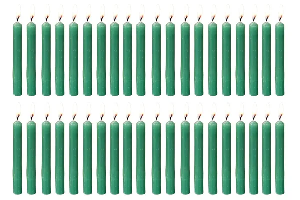 Set_Of_40_Green_Candles_Chime_Candles/Stick_Candle/Spell_Candle_Ritual_Spell_CandleUnscented,_Wax
