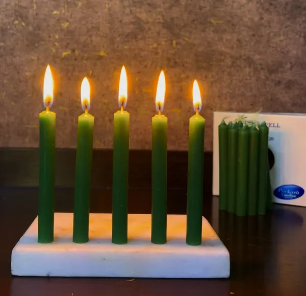Set_Of_40_Green_Candles_Chime_Candles/Stick_Candle/Spell_Candle_Ritual_Spell_CandleUnscented,_Wax