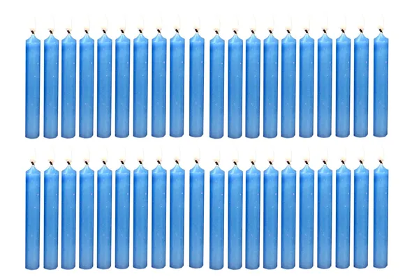 Set_Of_40_Light_Blue_Candles_Chime_Candles/Stick_Candle/Spell_Candle_Ritual_Spell_CandleUnscented_Wax