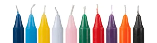 Set_Of_40_Multicolour_Candles_Chime_Candles/Stick_Candle/Spell_Candle_Ritual_Spell_CandleUnscented_(Multicolour),_Wax