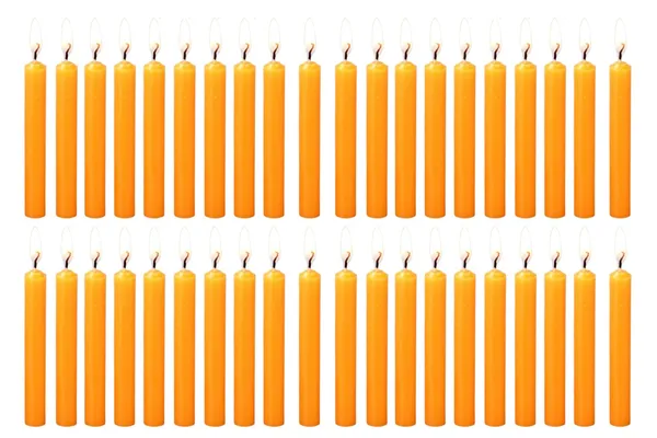 Set_Of_40_Orange_Candles_Chime_Candles/Stick_Candle/Spell_Candle_Ritual_Spell_CandleUnscented,_Wax