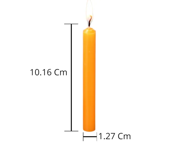 Set_Of_40_Orange_Candles_Chime_Candles/Stick_Candle/Spell_Candle_Ritual_Spell_CandleUnscented,_Wax