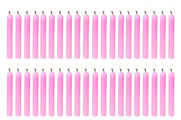 Set_Of_40_Pink_Candles_Chime_Candles/Stick_Candle/Spell_Candle_Ritual_Spell_CandleUnscented,_Wax