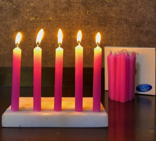 Set_Of_40_Pink_Candles_Chime_Candles/Stick_Candle/Spell_Candle_Ritual_Spell_CandleUnscented,_Wax